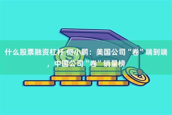 什么股票融资杠杆 何小鹏：美国公司“卷”端到端，中国公司“卷”销量榜