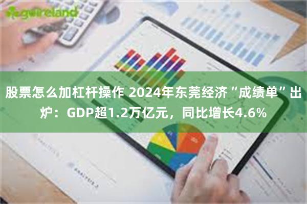 股票怎么加杠杆操作 2024年东莞经济“成绩单”出炉：GDP超1.2万亿元，同比增长4.6%